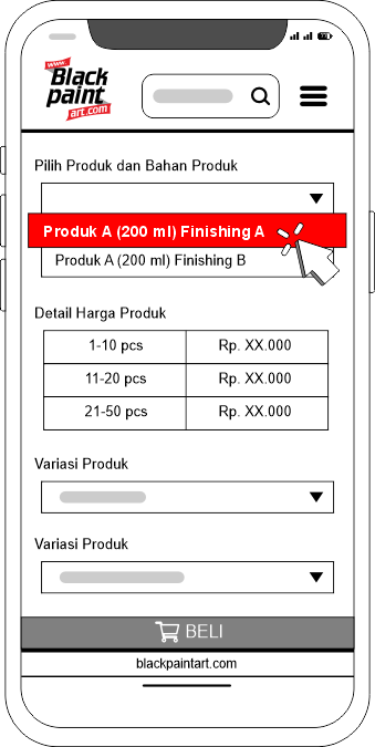 Cara Order Lewat Website Blackpaintart.com