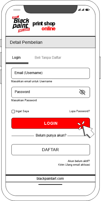 Cara Order Lewat Website Blackpaint