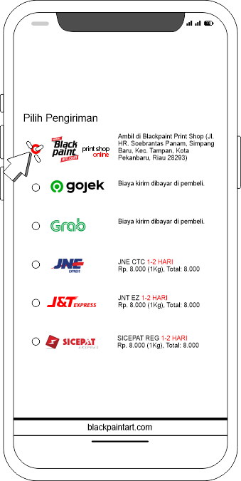 Cara Order Lewat Website Blackpaint
