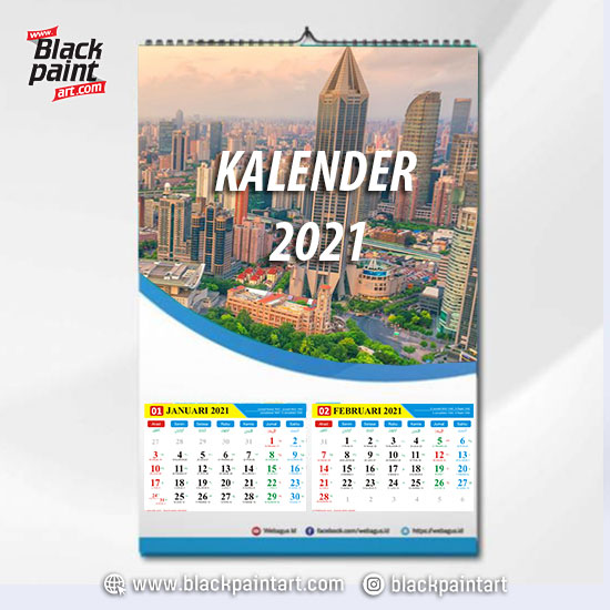 Kalender Dinding  40 x 60 cm  ( 6 Lembar /  Dwiwulan )