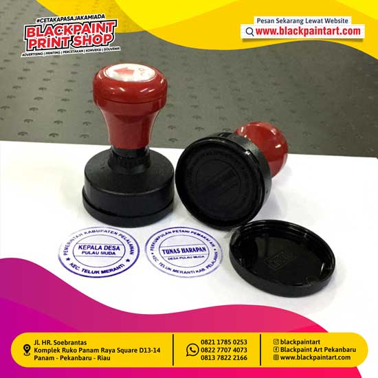 Stempel Otomatis 1 - 2 Warna