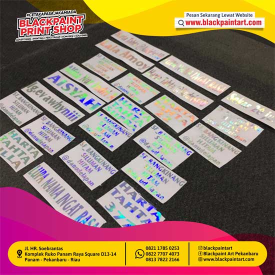 Stiker Cutting Hologram