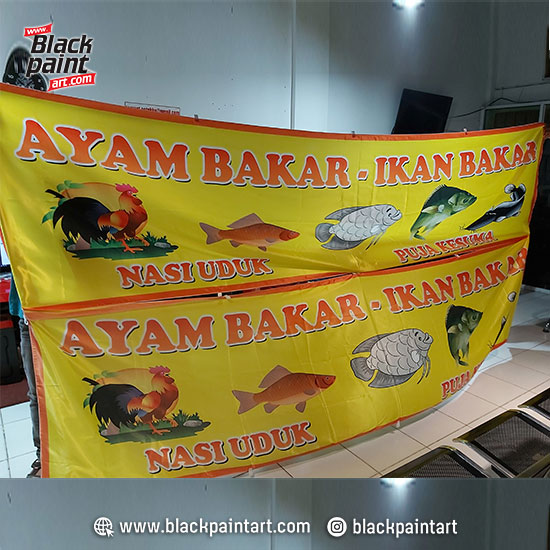 Spanduk Kain Bahan New Banner
