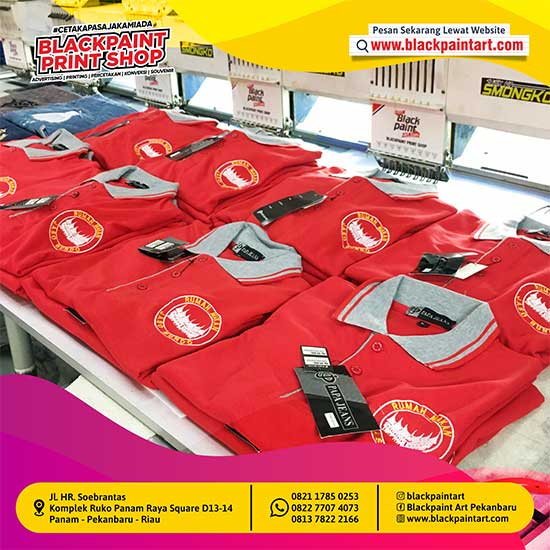 Baju Polo Shirt  A Lengan Pendek + DTF