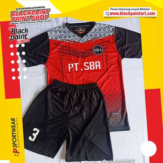 A Jersey Stel ( Atasan Depan Print  |  Atasan Belakang , Lengan & ...