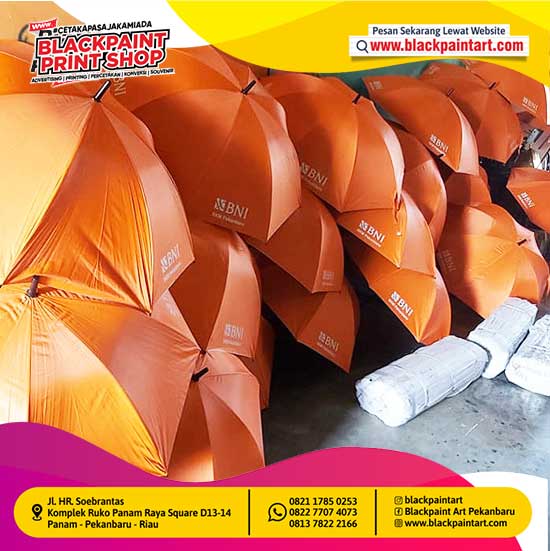 Payung Golf Standart + Sablon 1 Warna