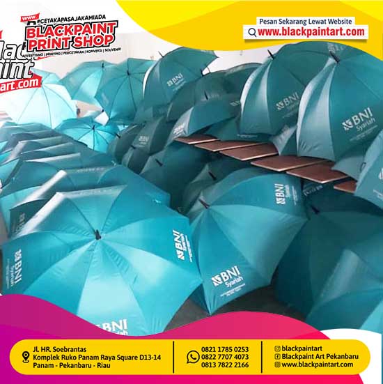 Payung Golf Standart + Sablon 1 Warna