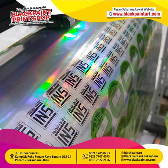 Stiker Hologram Printing