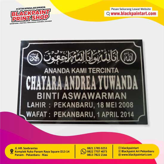 Batu Pualam Hitam Ukuran 60 x 90 cm