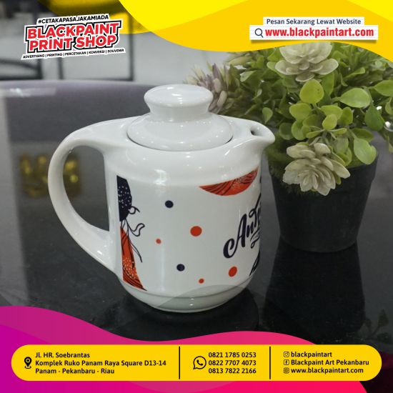 Mug Teko Mini Tutup + Sablon Fullcolor