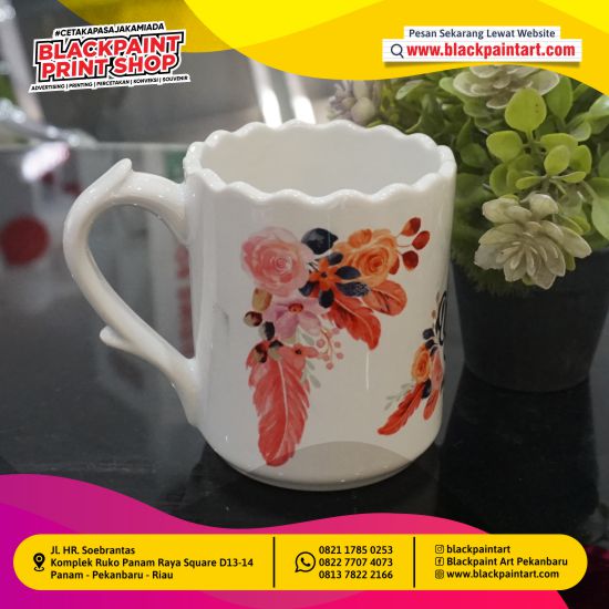 MUG NK Flower + Sablon Fullcolor