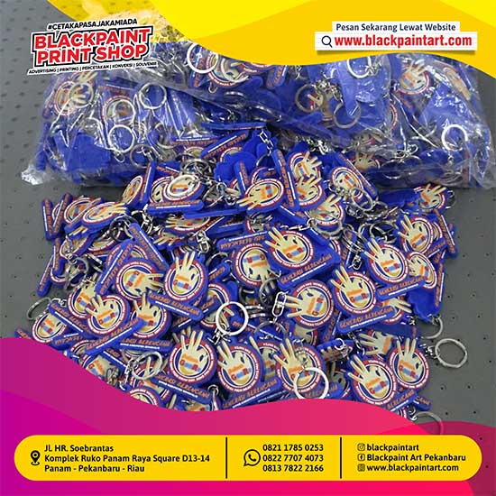 Gantungan Kunci Karet ( maximal 5 cm )
