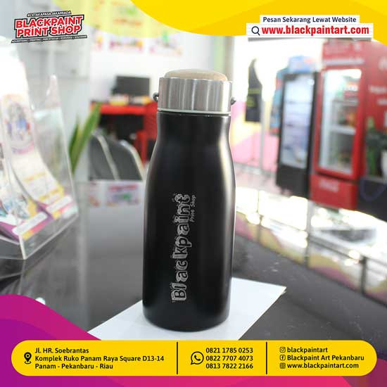 Tumbler Tutup Kayu ( 350ml ) Marking / Grafir