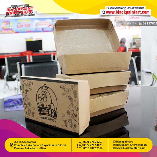 Kemasan Kraf Lunch Box M