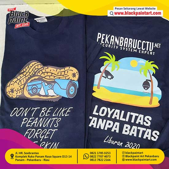 Kaos + Sablon Polyflex Print