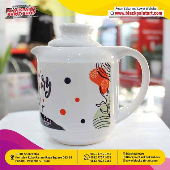 Mug Teko Mini Tutup + Sablon Fullcolor