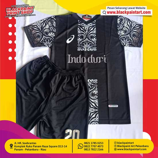 Jersey Stel (  Atasan Depan &  Lengan Print |  Atasan belakang & Celana polos + Polyflex )