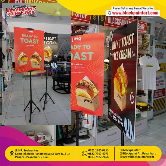 Tripod Board Banner Ukuran A1