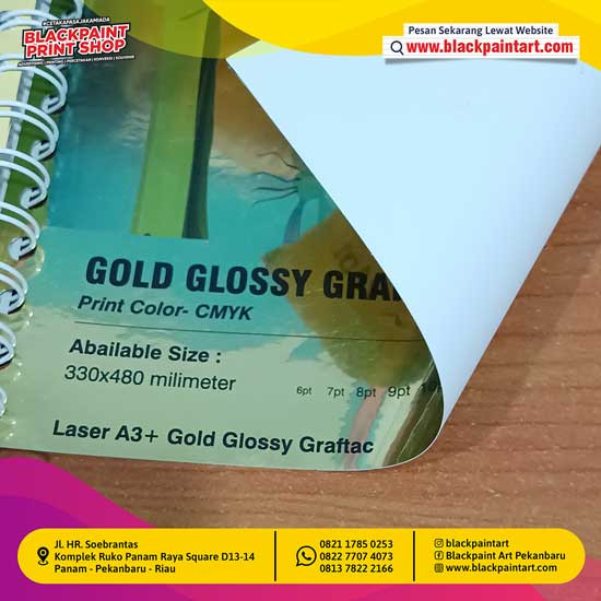 Laser A3+ Gold Glossy Graftac