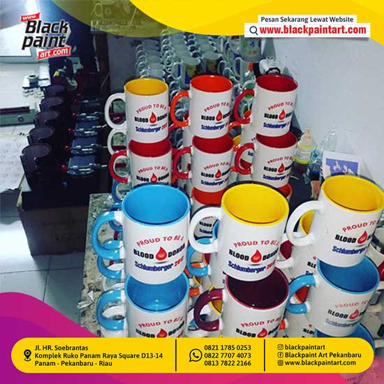 Mug Dalam Warna  + Sablon Fullcolor