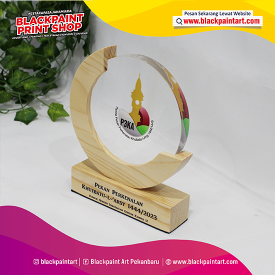 Plakat Acrylic Premium Tapak Kayu AK07 (15mm) + Kotak