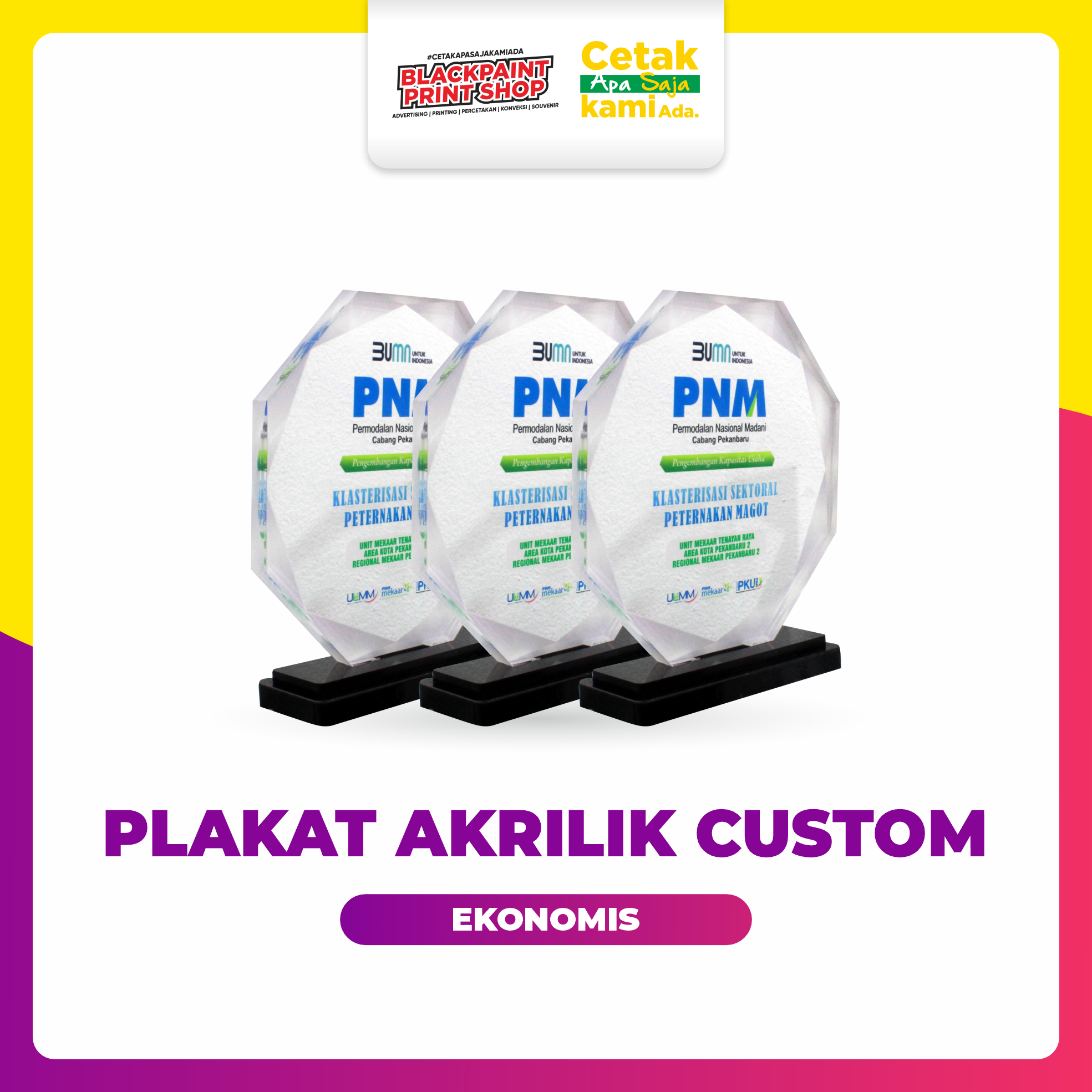 Plakat Akrilik Ekonomis 8 mm