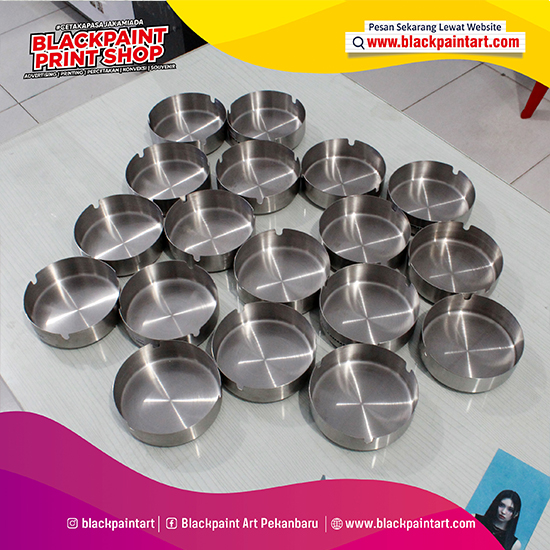 Asbak Steinless 10 cm + DTF UV