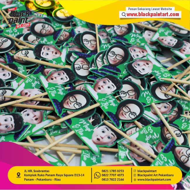 Topper Cake ( Max 3 cm ) + Stiker