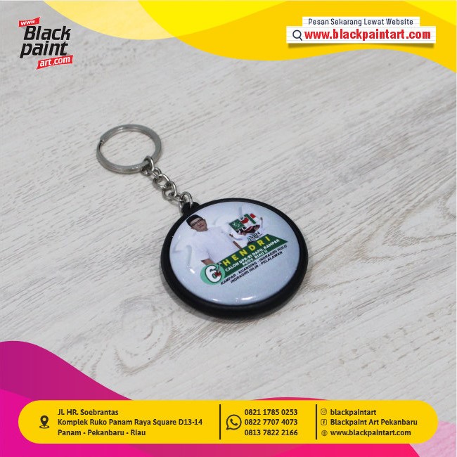 Gantungan Kunci Bulat 5,8 cm (2 sisi)