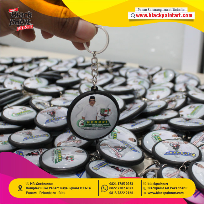 Gantungan Kunci Bulat 5,8 cm (2 sisi)