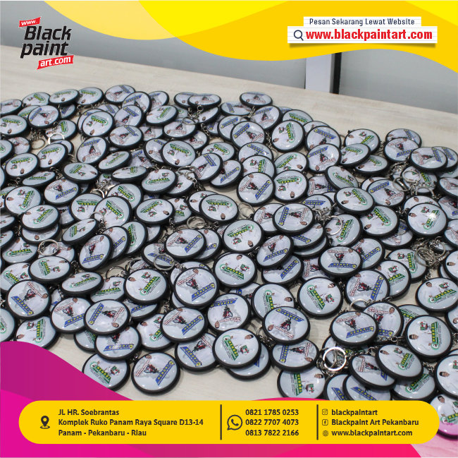 Gantungan Kunci Bulat 5,8 cm (2 sisi)