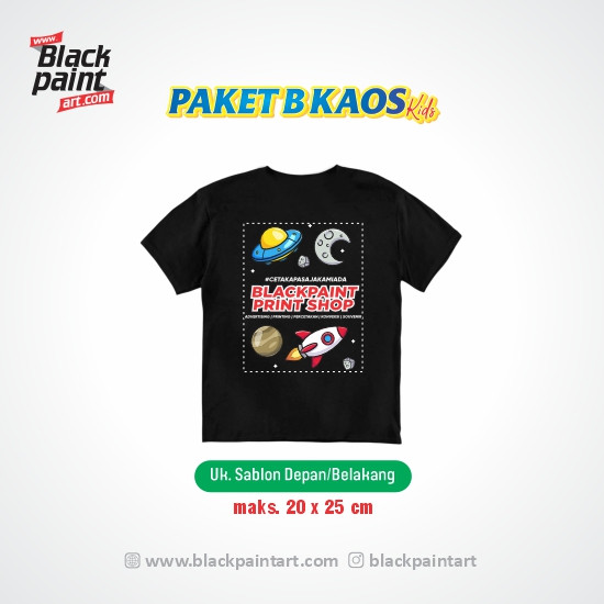 [ Paket B ] Kaos Koze Kids + Sablon DTF