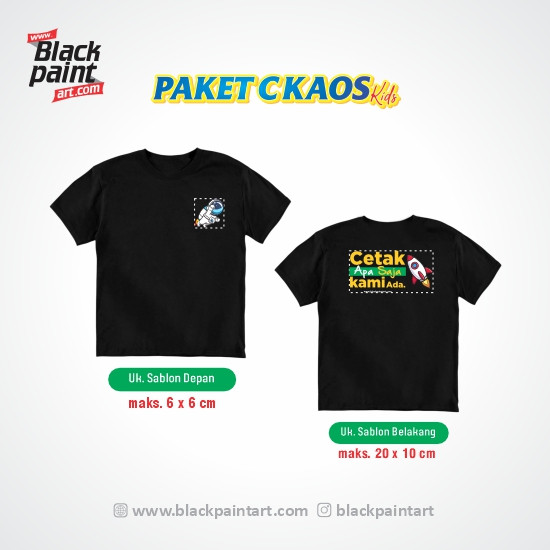 [ Paket C ] Kaos Koze Kids + Sablon DTF