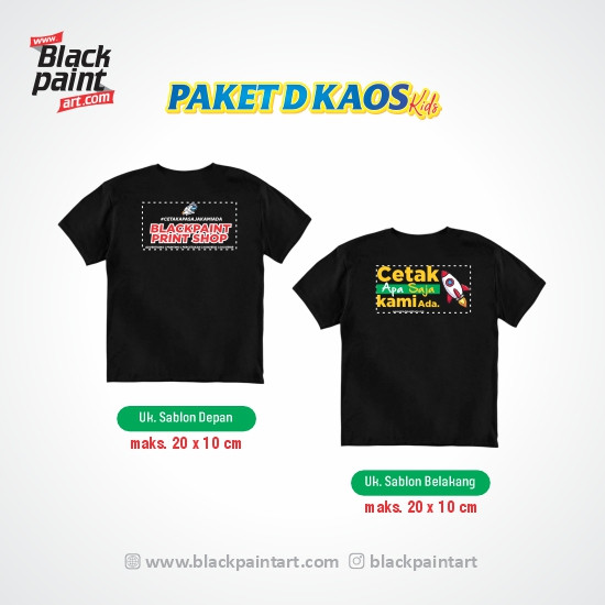 [ Paket D ] Kaos Koze Kids + Sablon DTF