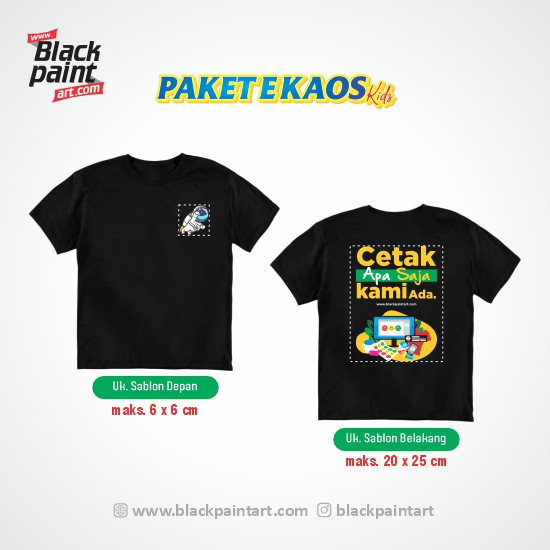 [ Paket E ] Kaos Koze Kids + Sablon DTF