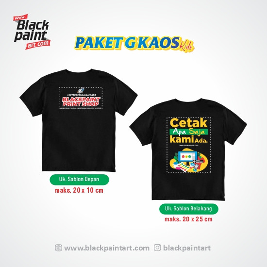 [ Paket G ] Kaos Koze Kids + Sablon DTF