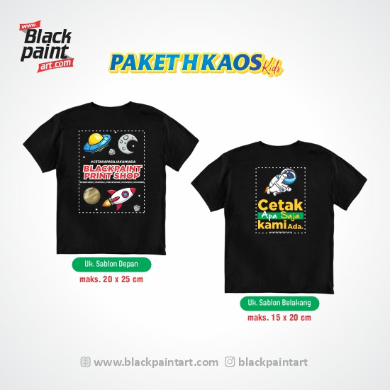 [ Paket H ] Kaos Koze Kids + Sablon DTF