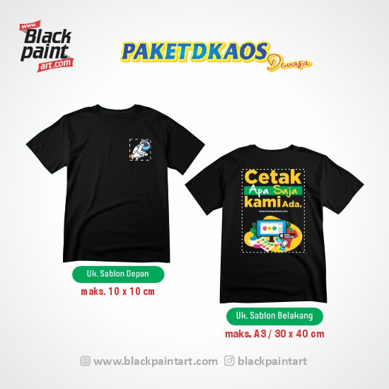 [ Paket D ] Kaos Koze Lengan Pendek + Sablon DTF