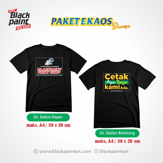 [ Paket E ] Kaos Koze Lengan Pendek + Sablon DTF