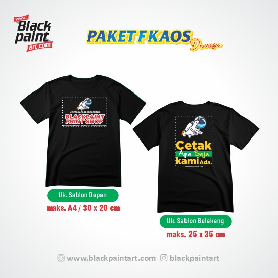 [ Paket F ] Kaos Koze Lengan Pendek + Sablon DTF
