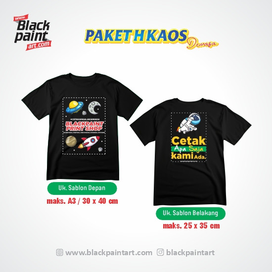 [ Paket H ] Kaos Koze Lengan Pendek + Sablon DTF