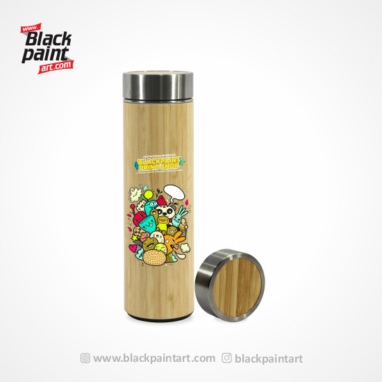Tumbler Botol Bambu (450ml) Print UV