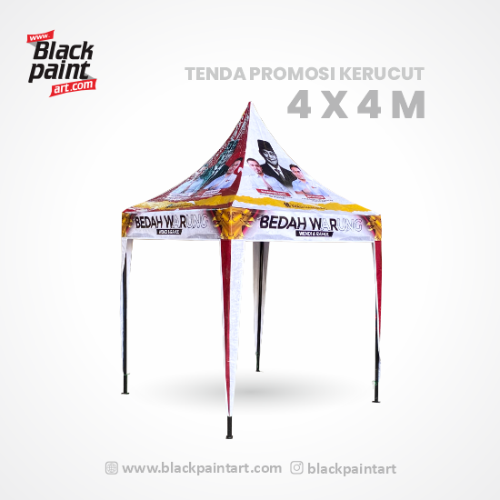 Tenda Promosi Kerucut Uk. 4 x 4 M