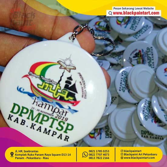 Gantungan Kunci Bulat 5,8 cm (1 sisi)