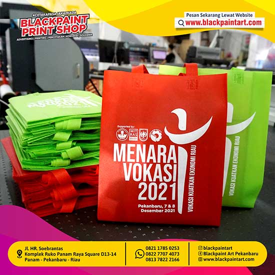 Tas Spunbond 25 x 35 cm + Sablon 1 Warna
