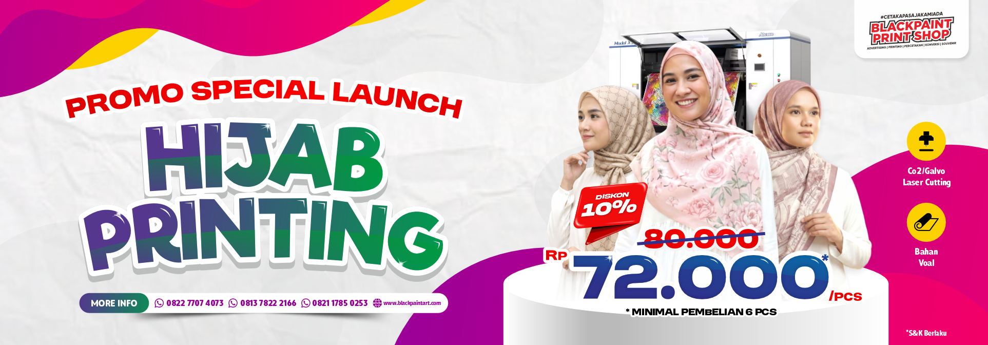 Promo Hijab Printing